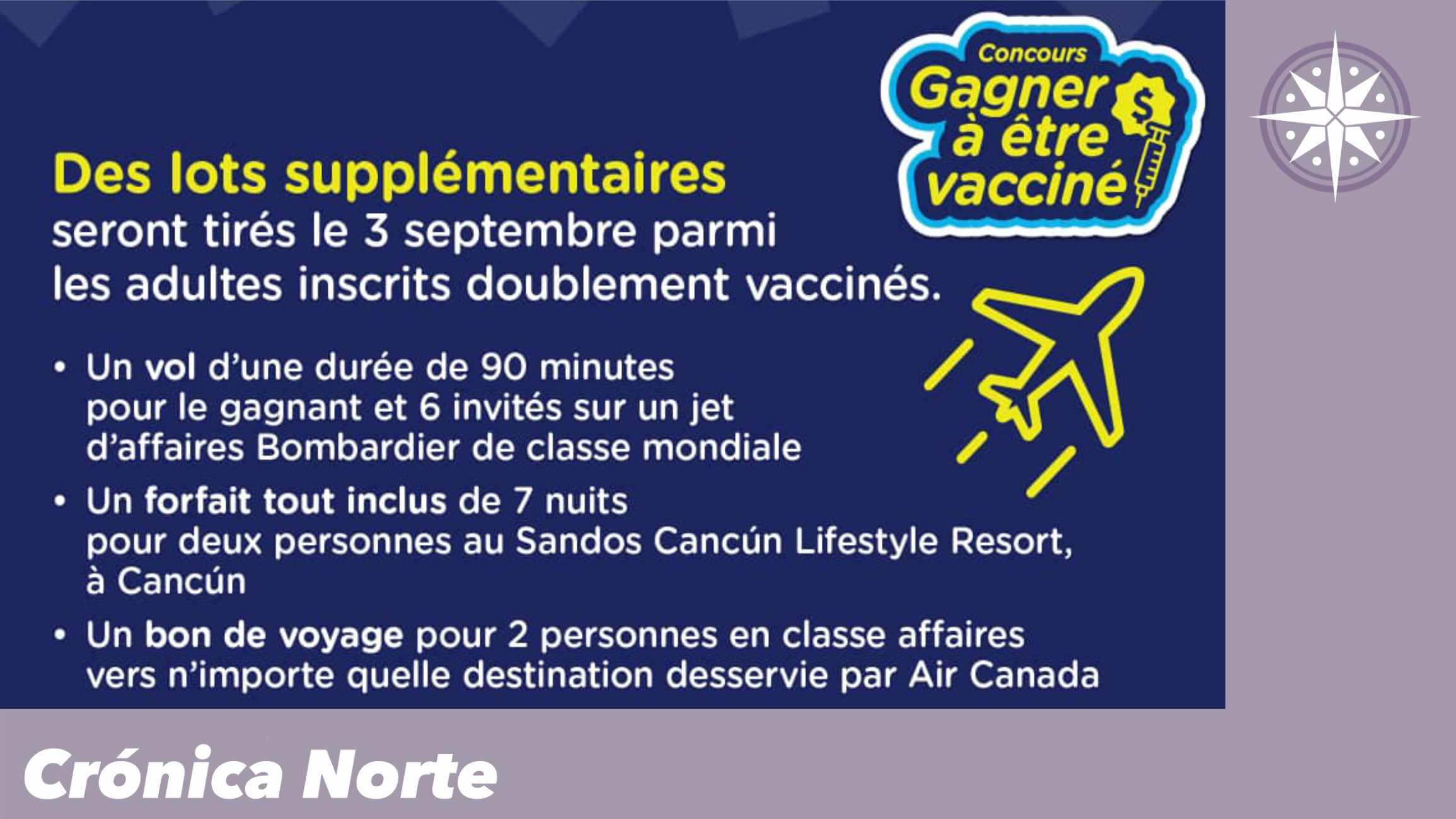 Empresas ofrecen más premios a vacunados en Quebec