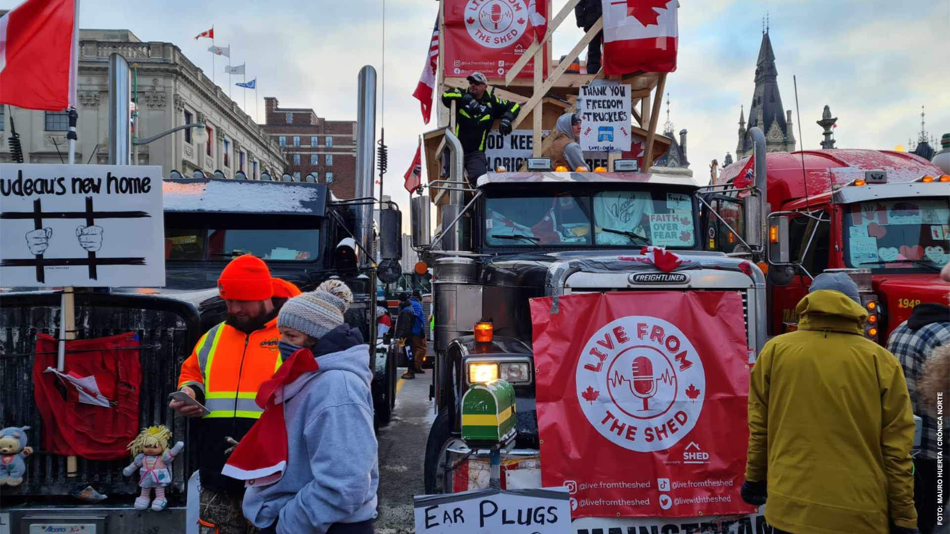 Estado de urgencia no frena a manifestantes en Ottawa
