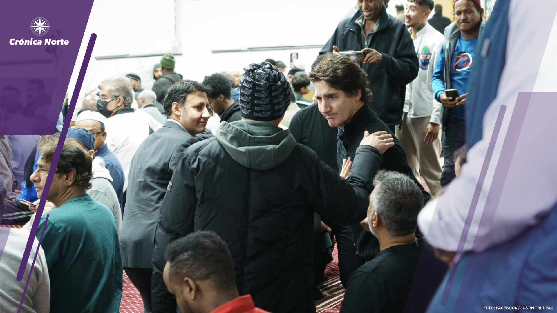 Confrontan a Trudeau durante su visita a una mezquita