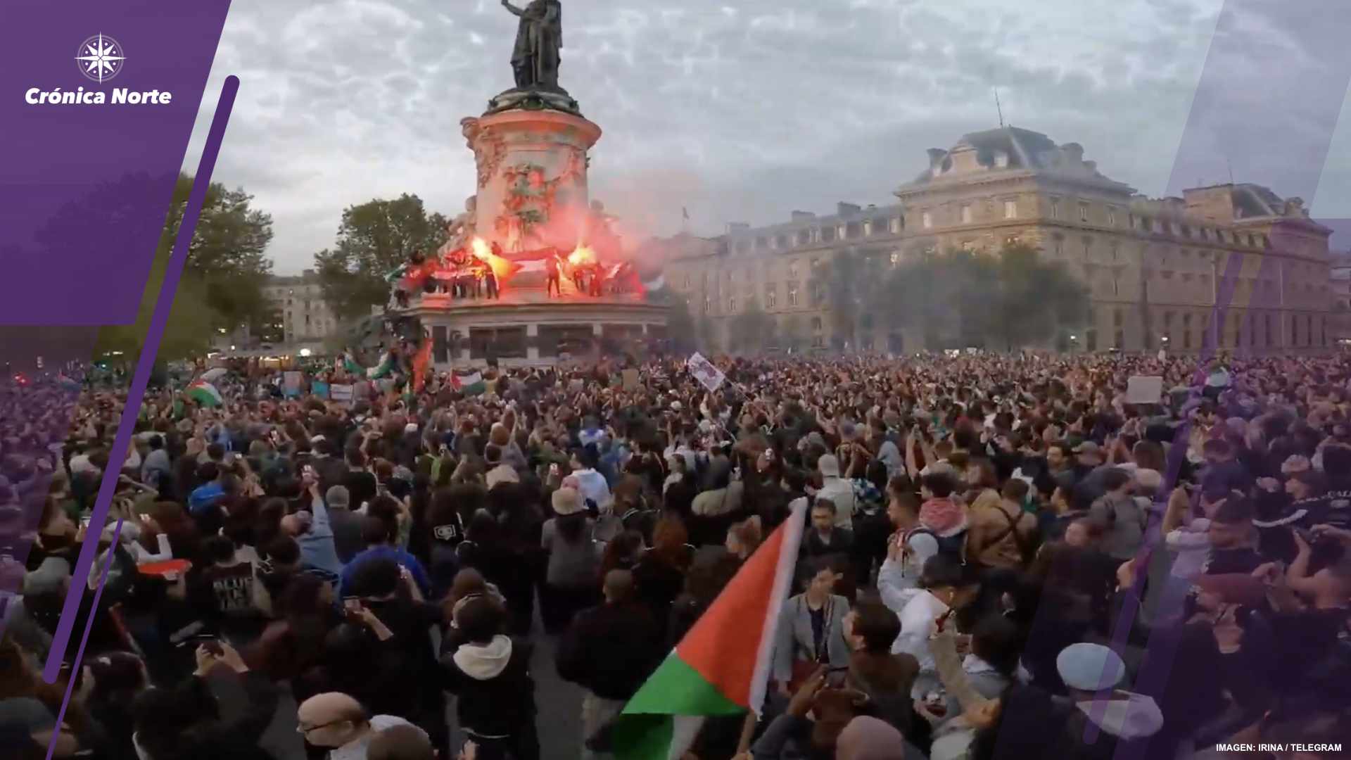 Estallan las manifestaciones propalestinos en Europa