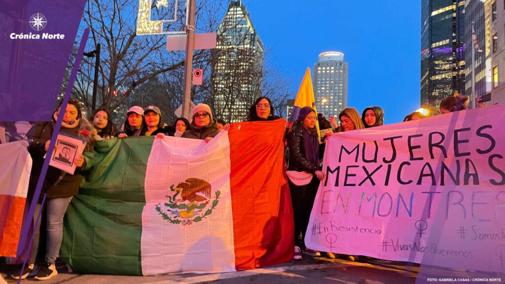 Foto marcha mujeres Montreal